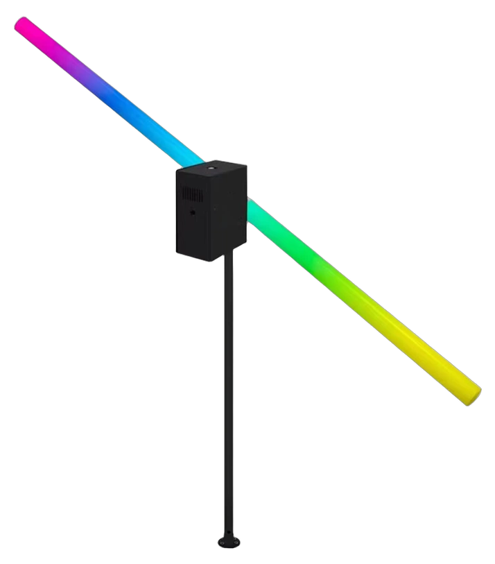Acue Lighting Phoenix Tube 360 Rotating Pixel LED Tube Acue Lighting Phoenix Tube 360 rotating pixel LED tube 1.5M front view with RGB lighting