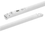 Acue Lighting Phoenix Tube RGBW wireless battery LED tube showing color mixing capabilities and control interface