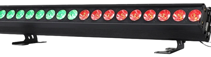 Acue Lighting Platinum Hex Pro 18x30W RGBWA+UV LED bar light fixture front panel
