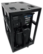 Acue Lighting Pro Haze 2500 IP outdoor haze machine with front-facing control panel and output nozzle