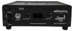Acue Lighting Smart Power battery bank close-up showing LED indicators and control interface