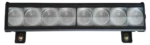 Acue Lighting Smart Wash 8 RGBA LED long-throw wash bar shown from side angle with control interface visible