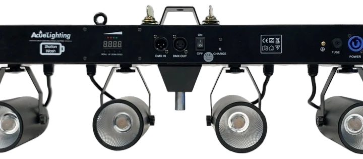 Acue Lighting Station Wash RGBA LED bar fixture with front-facing LED array and control interface