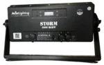 Acue Lighting Storm 3000 RGBW IP LED strobe panel showing control interface and connectivity ports