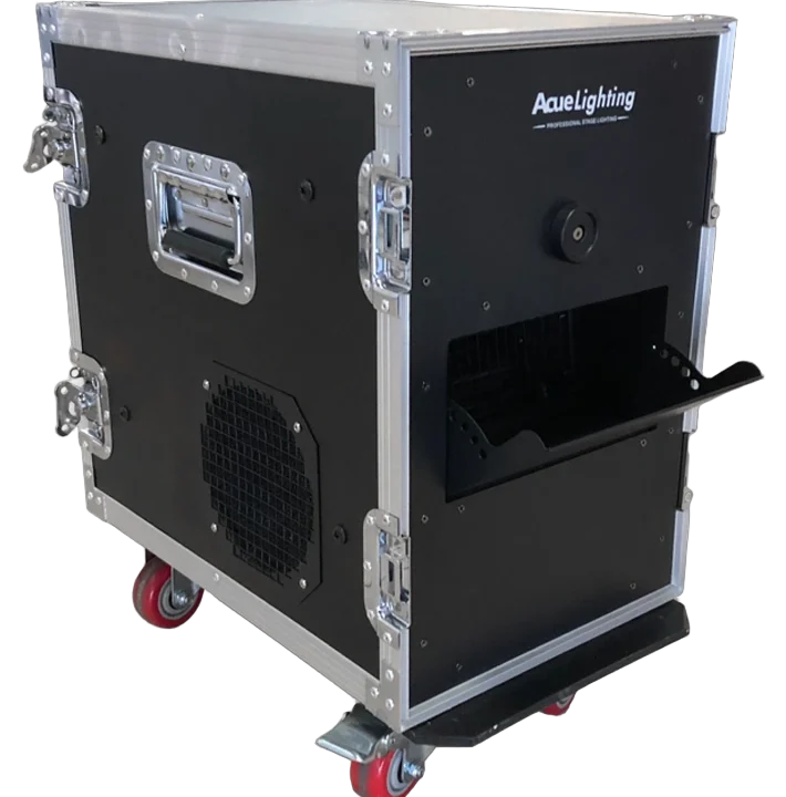 Acue Lighting Touring PRO Haze 2000W professional hazer with front-facing control panel and haze output nozzle