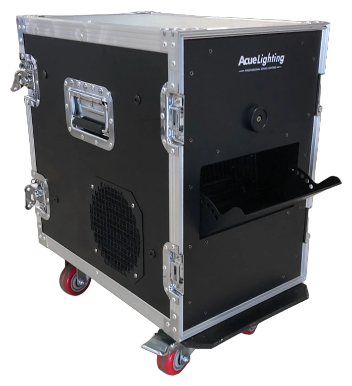 Acue Lighting Touring PRO Haze 2000W Professional Hazer Front View Acue Lighting Touring PRO Haze 2000W professional hazer with front-facing control panel and haze output nozzle