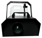 Acue Lighting Typhoon 1500 professional fog machine producing dense fog effect on stage