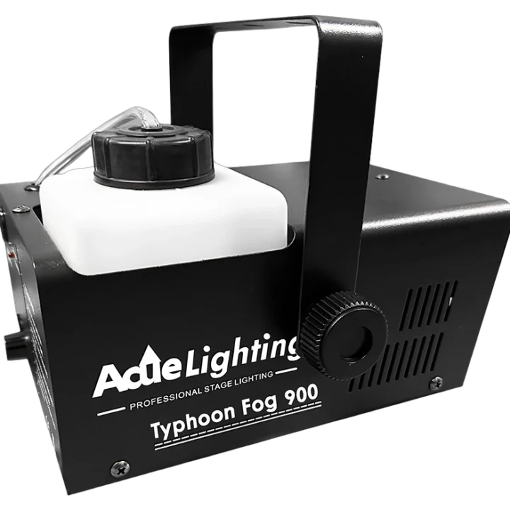 Acue Lighting Typhoon 900 900W professional fog machine with control panel and output nozzle