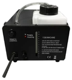Acue Lighting Typhoon 900 professional fog machine 900W side profile showing control panel