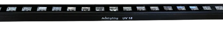 Acue Lighting UV LED Bar 18x3W ultraviolet wash bar front view with LED array