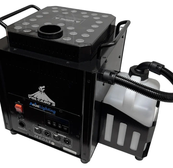 Acue Lighting Volcano 3 LED RGB fog geyser with high-power LED array and control interface