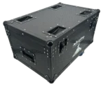 Acue Lighting Volcano Jr LED RGBA compact fog blaster rear panel with connections and controls
