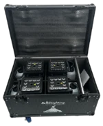 Acue Lighting Volcano Jr LED RGBA compact fog blaster in professional venue application with atmospheric lighting effect
