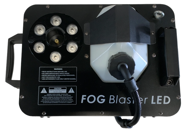 Acue Lighting Volcano LED RGBW Vertical Fog Machine Acue Lighting Volcano LED RGBW vertical fog geyser machine with integrated RGB lighting effects
