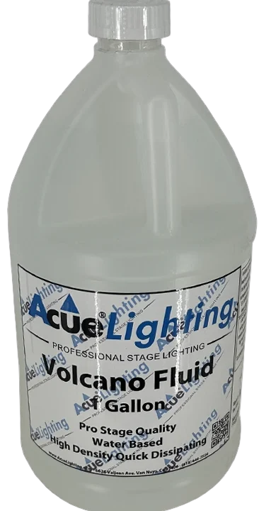 Acue Lighting Volcano Liquid 1 gallon fog geyser fluid bottle front view