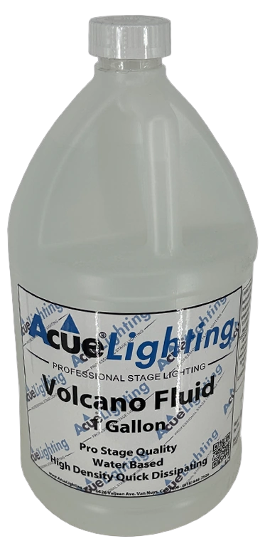 Acue Lighting Volcano Liquid 1 Gallon Fog Fluid Acue Lighting Volcano Liquid 1 gallon fog geyser fluid bottle front view