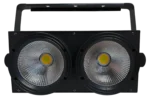 Acue Lighting Volt 2 FX LED blinder effect light mounted and illuminating in live performance venue