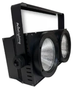 Acue Lighting Volt 2 FX LED blinder effect light showing side profile and control interface