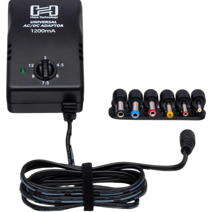 Hosa ACD-477 universal power adapter with selectable voltage output up to 12VDC