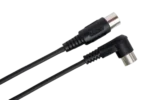 Hosa ADA-725-BULK phantom MIDI cable with right-angle 7-pin DIN connectors, 25-foot bulk cable