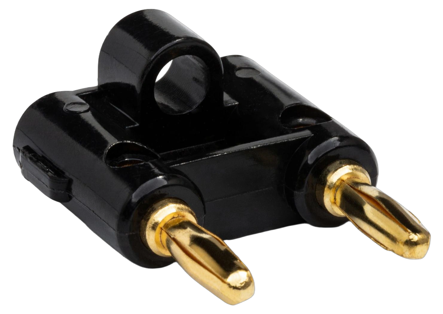 Hosa BNA-100 Dual Banana Connector Pair Feature Hosa BNA-100 dual banana connectors, gold-plated contacts, two-piece set for audio cables