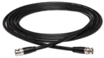Hosa BNC-06-125 professional 75-ohm coaxial cable with BNC connectors, 25-foot length