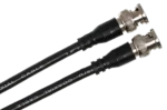 Hosa BNC-59-106 75-ohm coaxial cable with dual BNC connectors, 6-foot length detail view