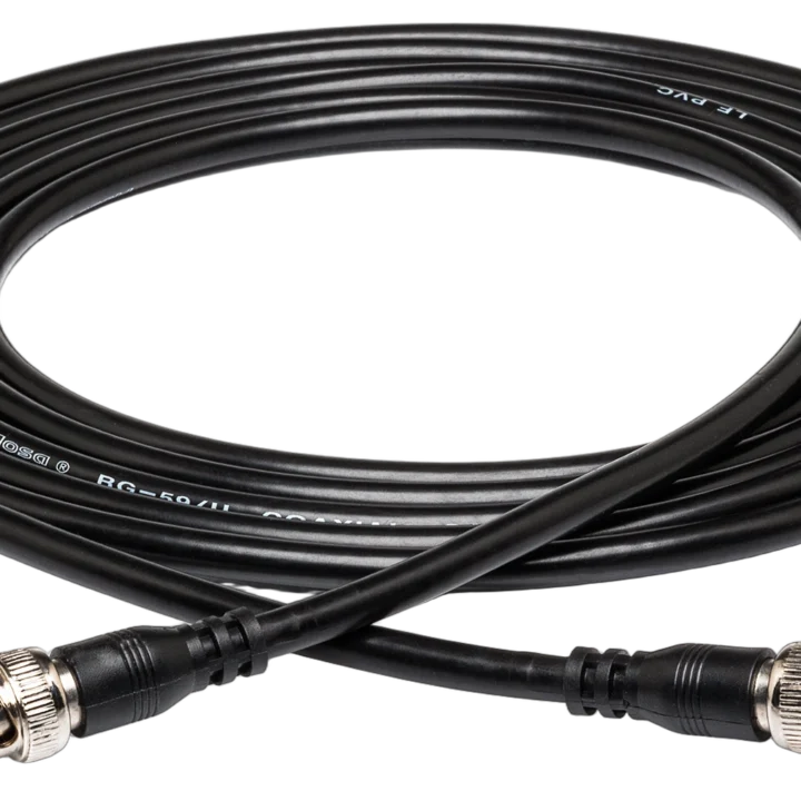 Hosa BNC-59-150 75-ohm coaxial cable with BNC connectors, 50-foot length