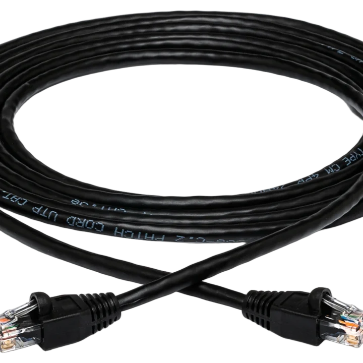Hosa CAT-5100BK Cat 5e network cable with 8P8C connectors, 100 feet length