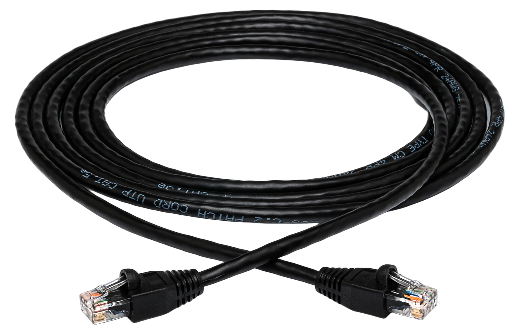 Hosa CAT-5100BK Cat 5e Network Cable 100ft Hosa CAT-5100BK Cat 5e network cable with 8P8C connectors, 100 feet length