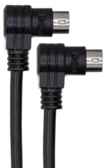 Hosa CCD-103 CD controller cable with right-angle 8-pin mini-DIN connectors, 3-foot length