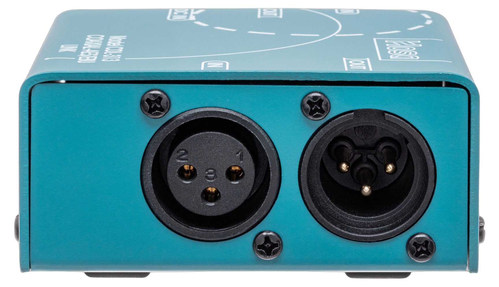 Hosa CDL-313 Digital Audio Interface Side View Hosa CDL-313 S/PDIF coax to AES/EBU digital audio interface converter side profile