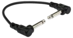 Hosa CFS-606 6-inch guitar patch cable with molded right-angle connectors on both ends