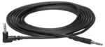 Hosa CMM-103 3.5mm TRS stereo interconnect cable connected between audio devices in studio setup