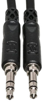 Hosa CMM-103 3.5mm TRS stereo interconnect cable with gold-plated connectors and clear jacket
