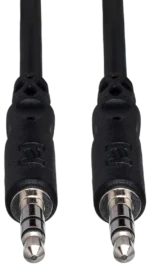 Hosa CMM-105C 3.5mm TRS stereo interconnect cable, 5-foot length, side profile view