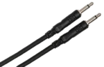 Hosa CMM-303 mono interconnect cable showing 3.5mm TS connectors and cable construction detail