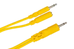 Hosa CMM-545Y Hopscotch patch cable showing 3.5mm TS and TSF connectors with pigtail configuration