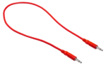 Hosa CMM-815 unbalanced patch cable showing 3.5mm TS connectors and cable construction detail
