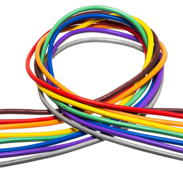 Hosa CMM-830 unbalanced 3.5mm TS to TS patch cable, 1 foot length, front view