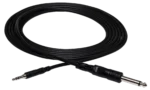 Hosa CMP-105 mono interconnect cable with 1/4 inch TS and 3.5mm TRS connectors, 5 feet length