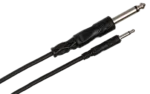 Hosa CMP-305 mono interconnect cable showing 3.5mm TS and 1/4 inch TS connectors