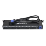 ProX 10 way power distribution unit rear panel showing power connections and LED indicator lamp