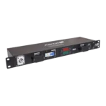 ProX 10 way power distribution unit rear panel with LED lamp and USB port connections