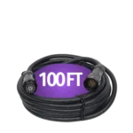ProX 100 foot 19-pin power distribution extension cable with male to female connectors, 12AWG SJOOW jacket