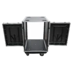ProX 14U space amp rack mount ATA flight case with casters, 24 inch depth, professional touring equipment