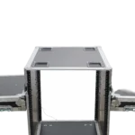 ProX 14U space amp rack mount ATA flight case with heavy-duty casters and 24 inch depth