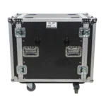ProX 14U space amp rack mount ATA flight case 24 inch depth with casters dimensional specifications diagram