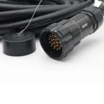 ProX 19-pin power distro extension cable male to female connector close-up detail showing pin configuration