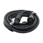 ProX 30 foot 19-pin power distro extension cable male to female connector detail view